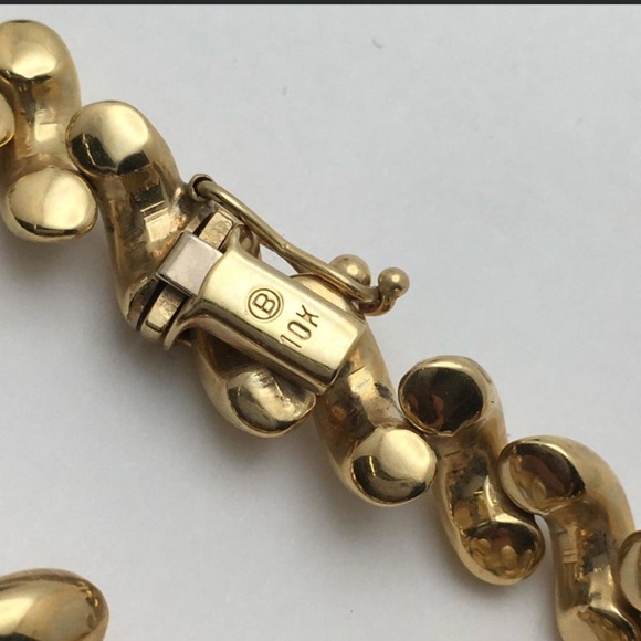 San Marco 10k gold 10 grams bracelet 7+ inches - Picture 4 of 11